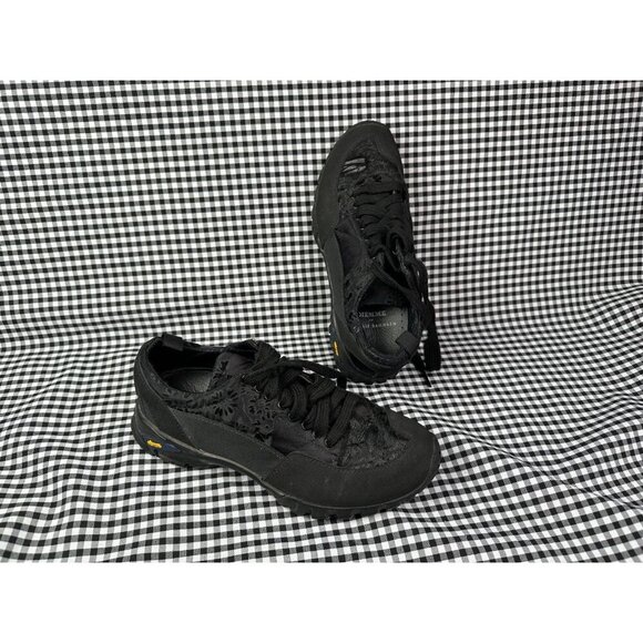Cecilie Bahnsen Shoes - Diemme x Cecilie Bahnsen Black Floral Hiking Sneakers Vibram Sole Made in Italy